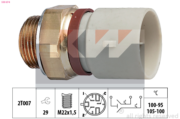 KW Ventilátor kapcsoló 550674_KW